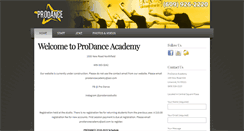 Desktop Screenshot of prodanceacademy.com